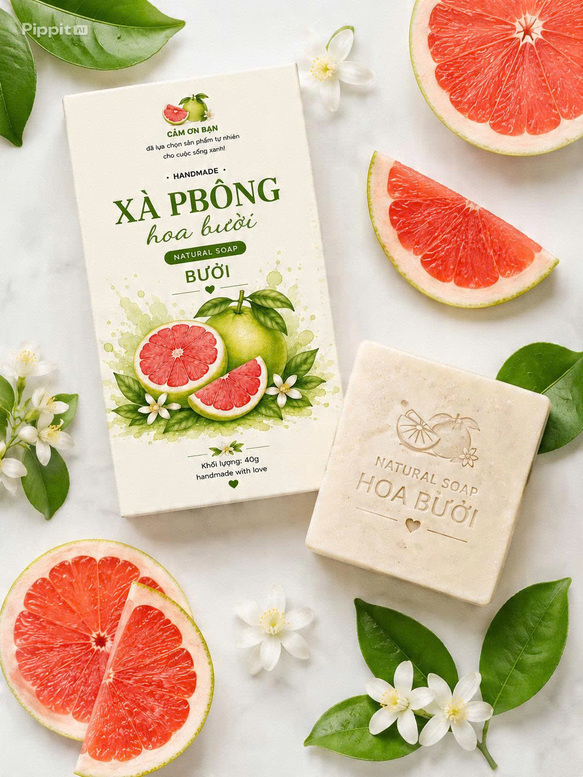 Xà Phòng Hoa Bưởi Tự Nhiên Natural Soap - Ảnh 4
