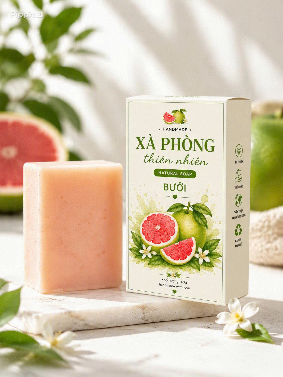 Xà Phòng Bưởi Natural Soap