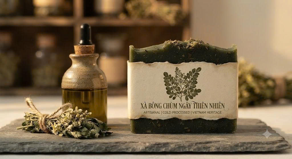 Xà Phòng Chùm Ngây Handmade Natural Soap - Ảnh 4