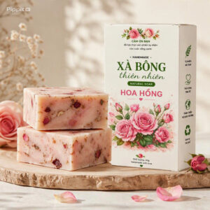 Xà Phòng Hoa Hồng Natural Soap