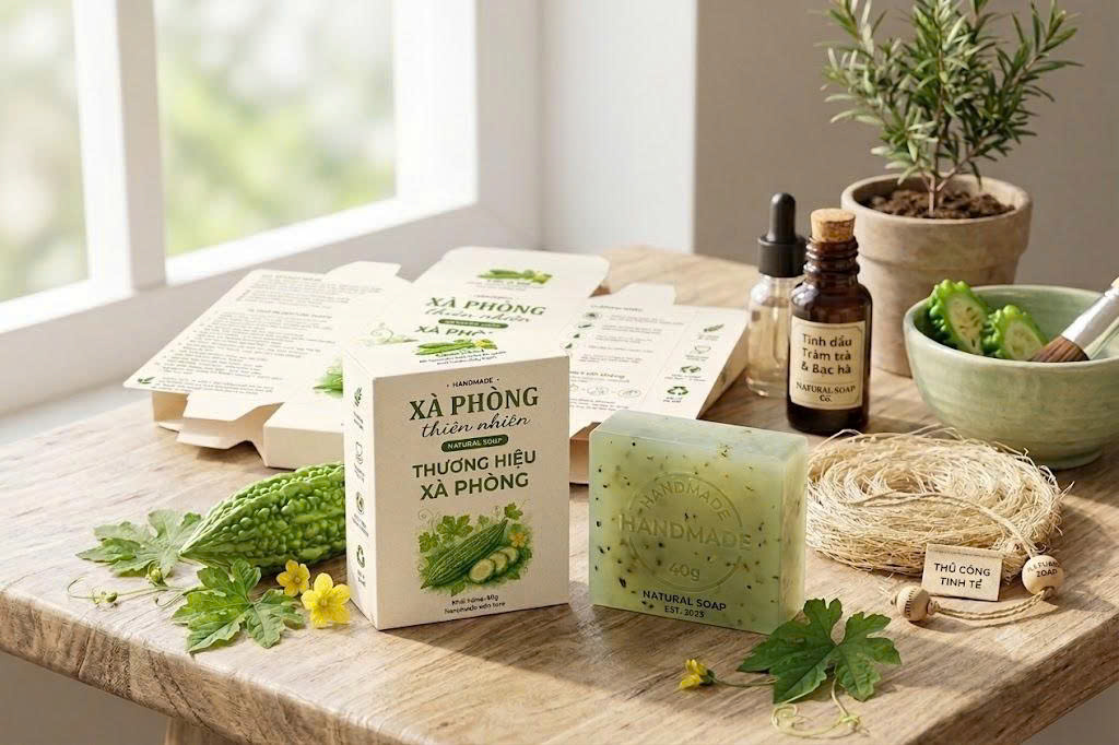 Xà Phòng Mướp Đắng Natural Soap