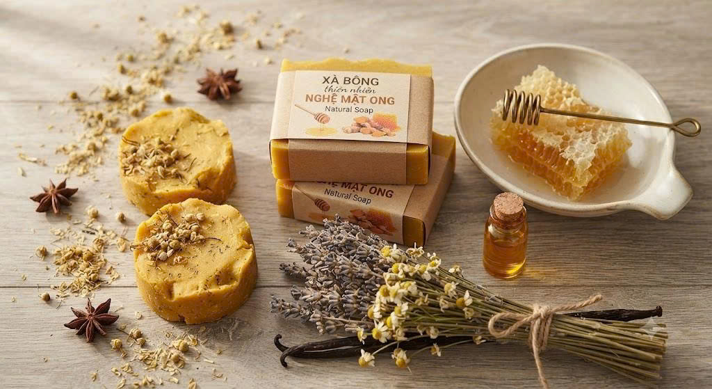 Xà Phòng Nghệ Mật Ong Natural Soap