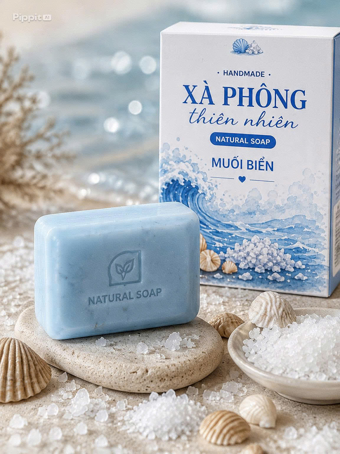 Xà Phòng Muối Biển Natural Soap