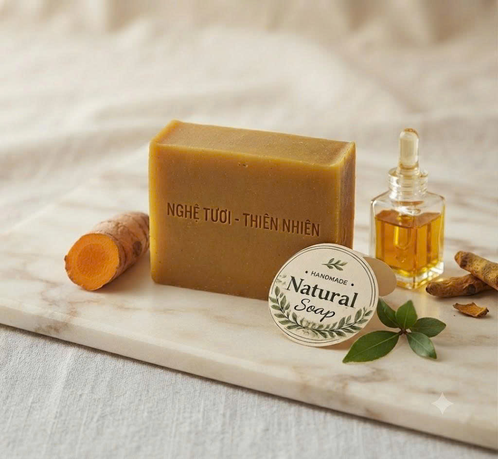 Xà Phòng Nghệ Natural Soap - Ảnh 2