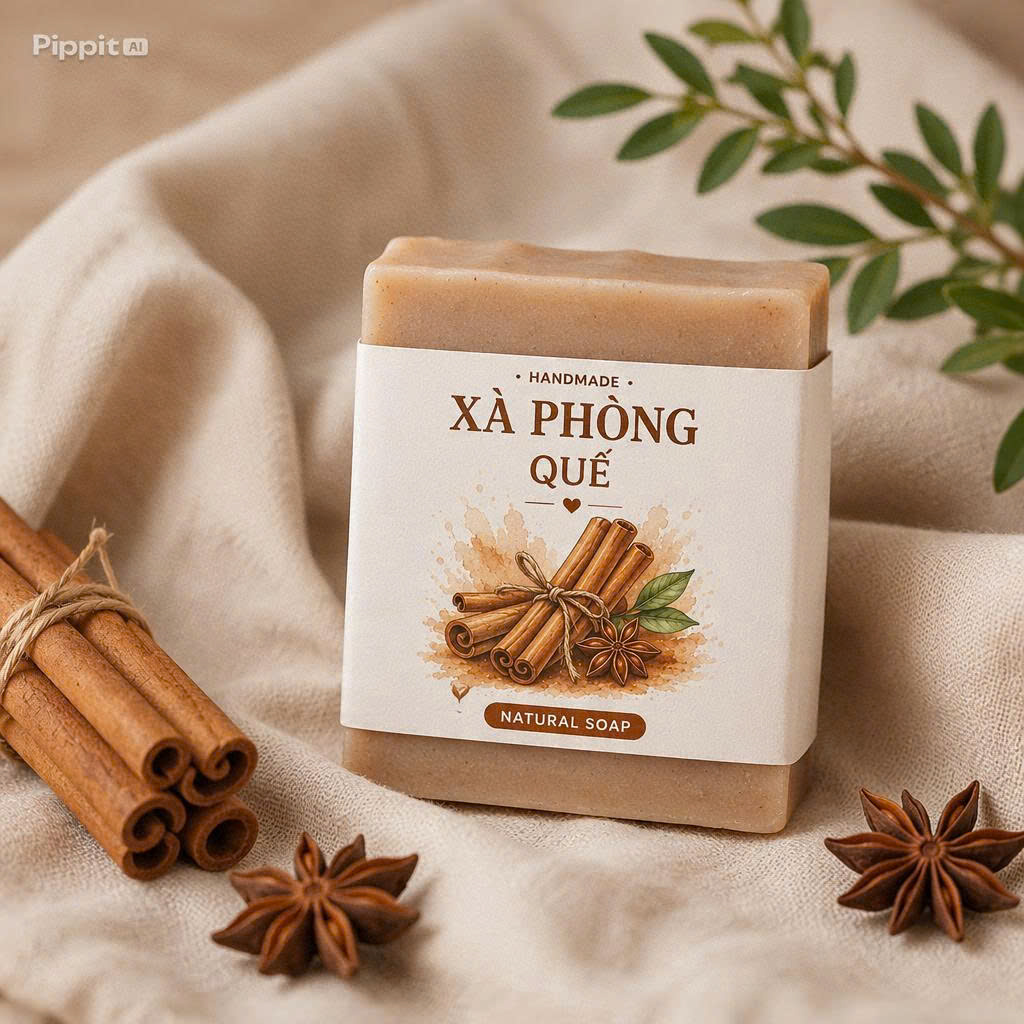 Xà Phòng Quế Natural Soap - Ảnh 2